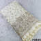 Dyeable Cutdana Pearl Zari Sequins Embroidered Shimmer Tissue Fabric-F4845